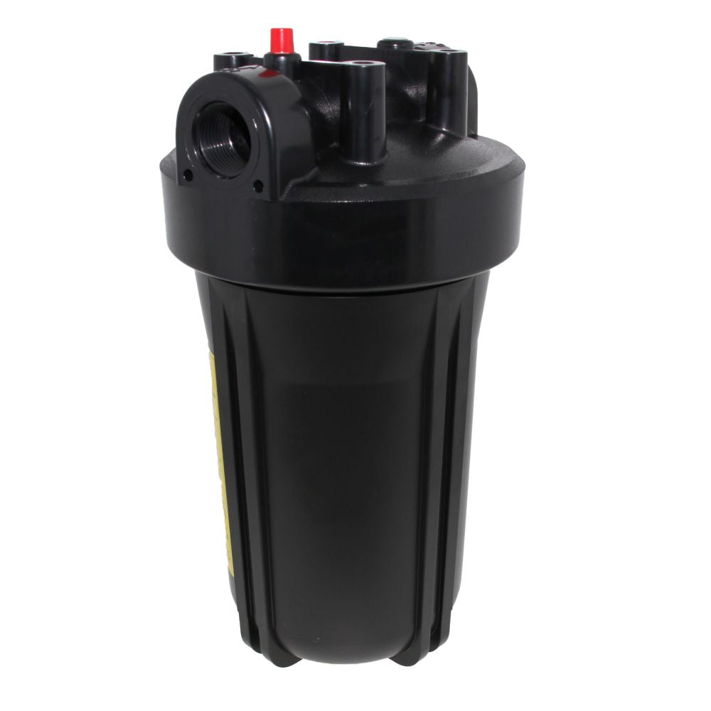 Neo-Pure, 10" Neo-Pure Filter Housing Black Cap/Black Sump w/ Pressure Relief 1"