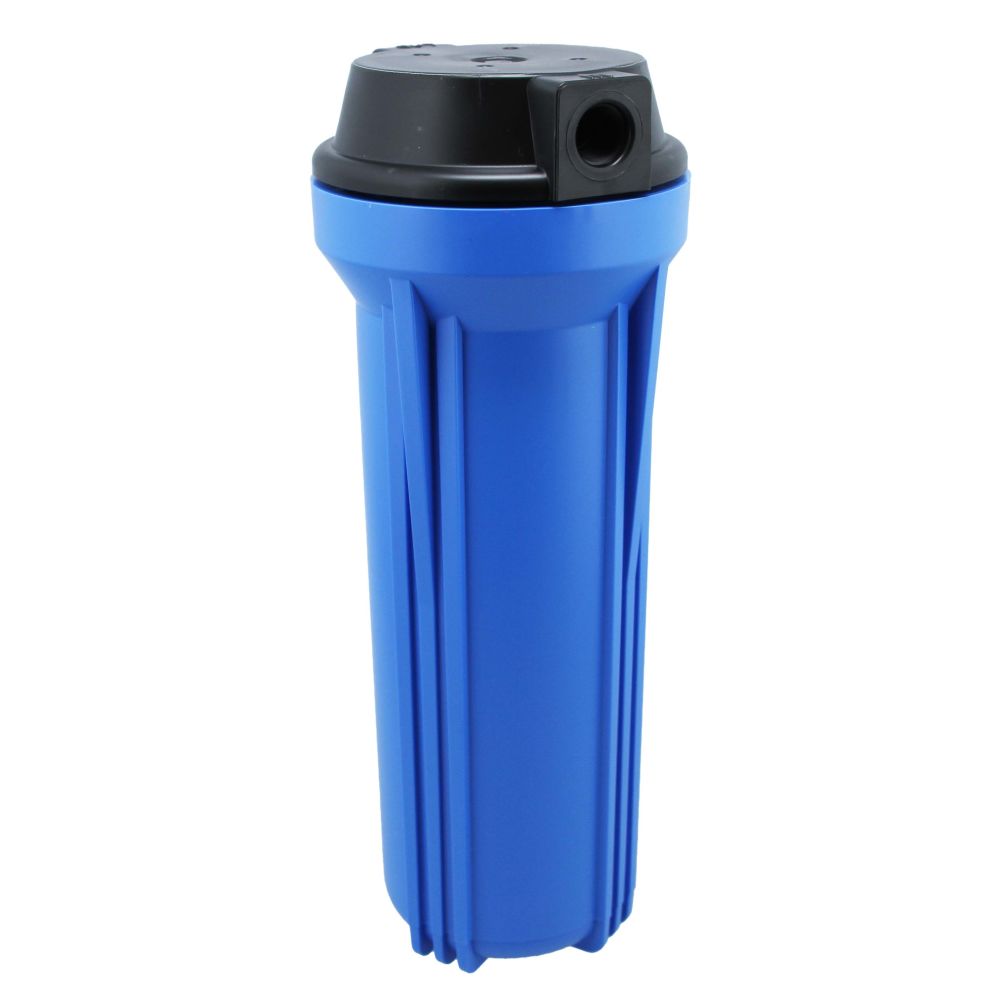 Neo-Pure, 10" Neo-Pure SlimLine Filter Housing Blue Sump/Black Cap 3/8" No Pressure Relief