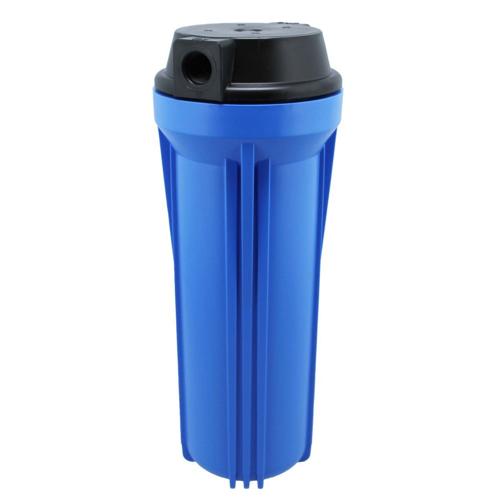 Neo-Pure, 10" Neo-Pure SlimLine Filter Housing Blue Sump/Black Cap 3/8" No Pressure Relief