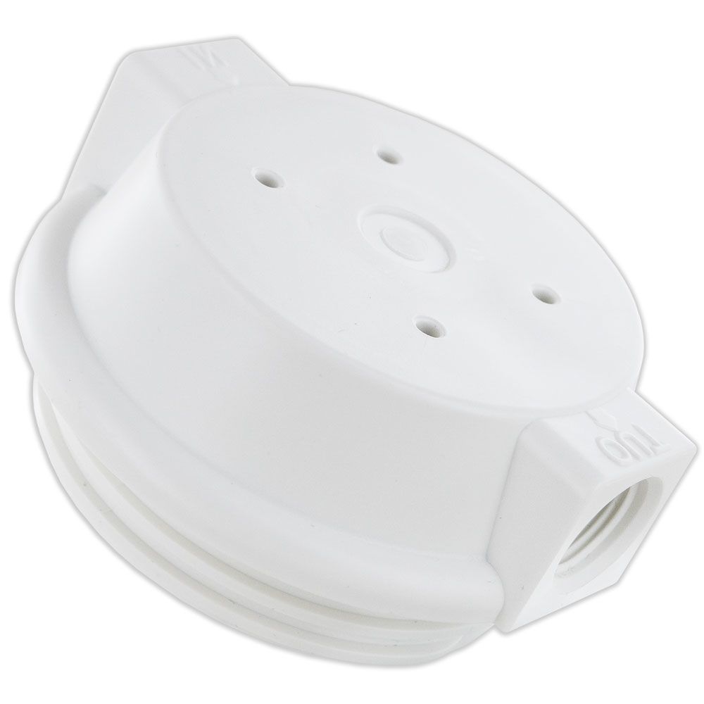 NEO, 10" Neo-Pure SlimLine Filter Housing Clear Sump/Flat White Cap 1/2" No Pressure Relief