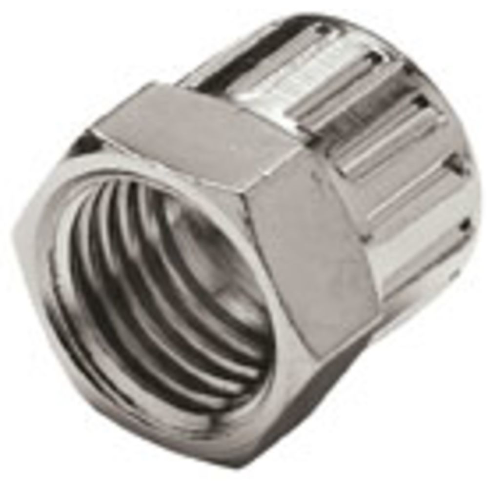 Colder Products, 1/4" PTF Chrome-plated Brass Nut