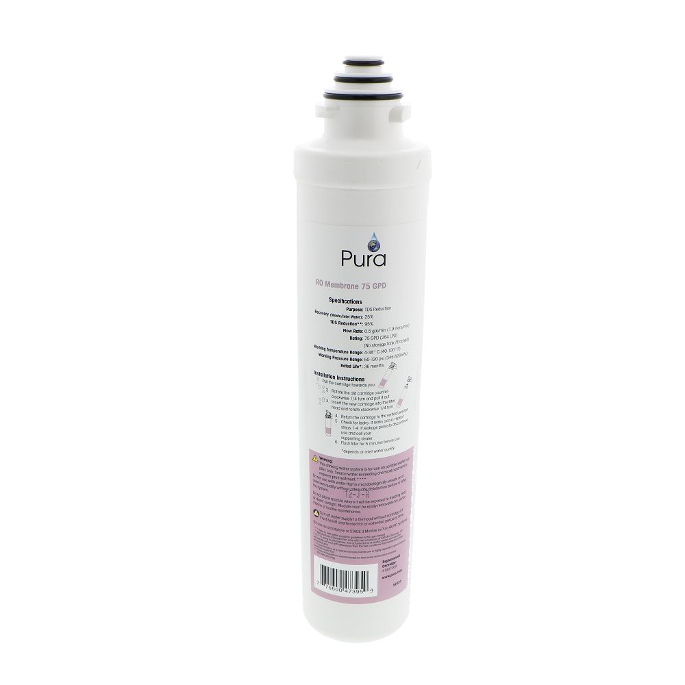 Pura, Aqua Flo 41407008 Quick Change RO Membrane 75 gpd