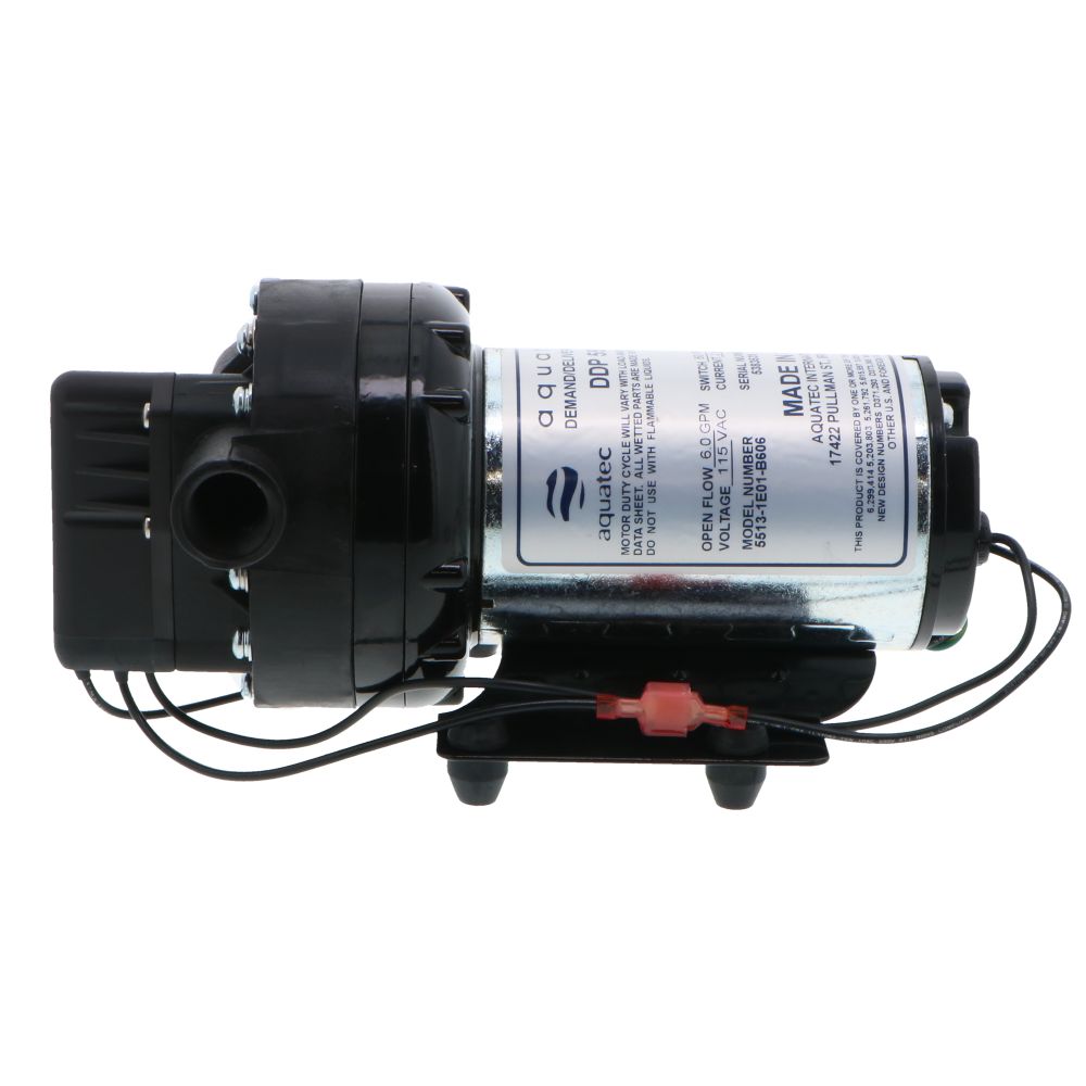 Aquatec, Aquatec 5513-1E01-B606 Pump 6.0 gpm, 1/2 FPT, 115V AC NO Cord