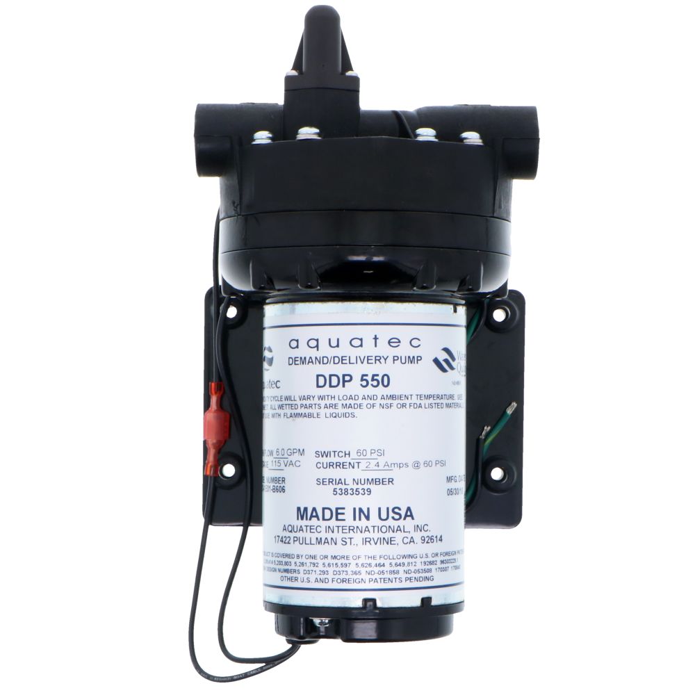 Aquatec, Aquatec 5513-1E01-B606 Pump 6.0 gpm, 1/2 FPT, 115V AC NO Cord