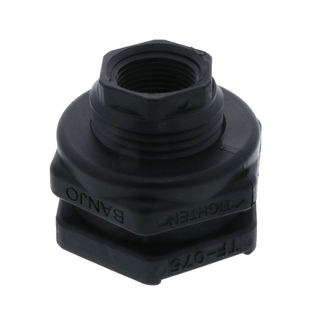 Banjo, Banjo 3/4" Polypropylene Bulkhead Tank Fitting with EPDM Gaskets