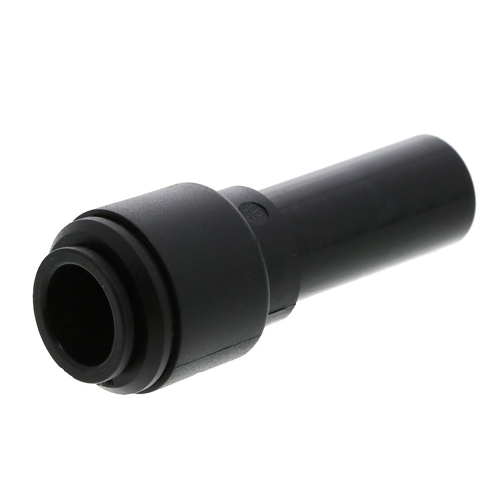 John Guest, Black Acetal Reducer 15mm Stem OD - 12mm Tube OD