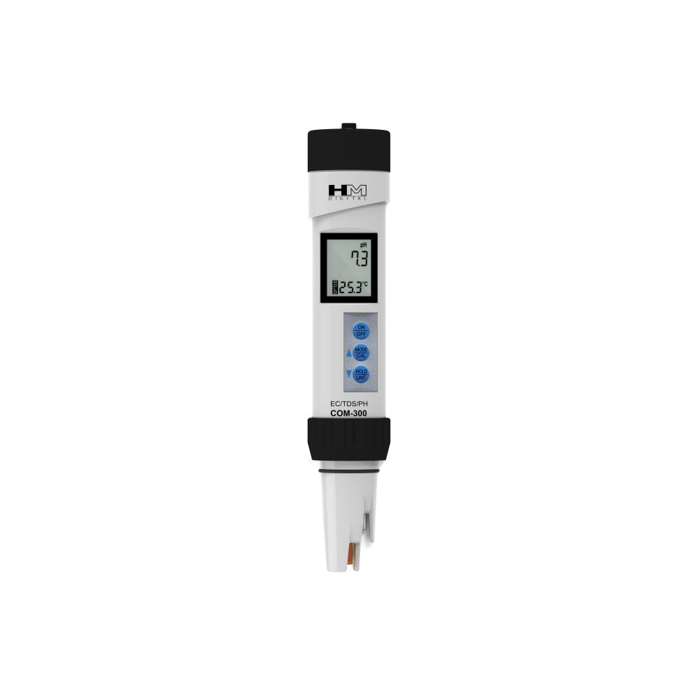 HM Digital, COM-300: Waterproof Professional Series pH/EC/TDS/Temp Meter