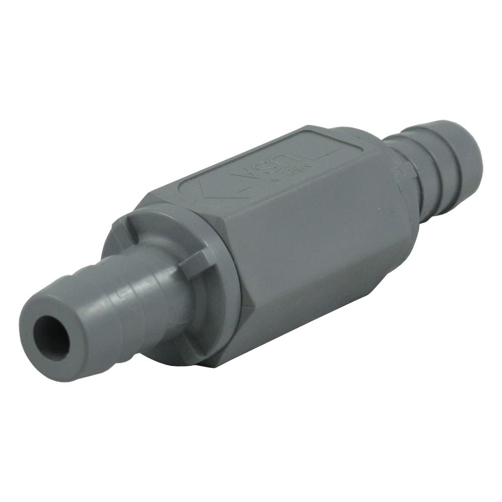 SMC, Check Valve 426 Series PVC Gray 1/2" OD Barb BUNA