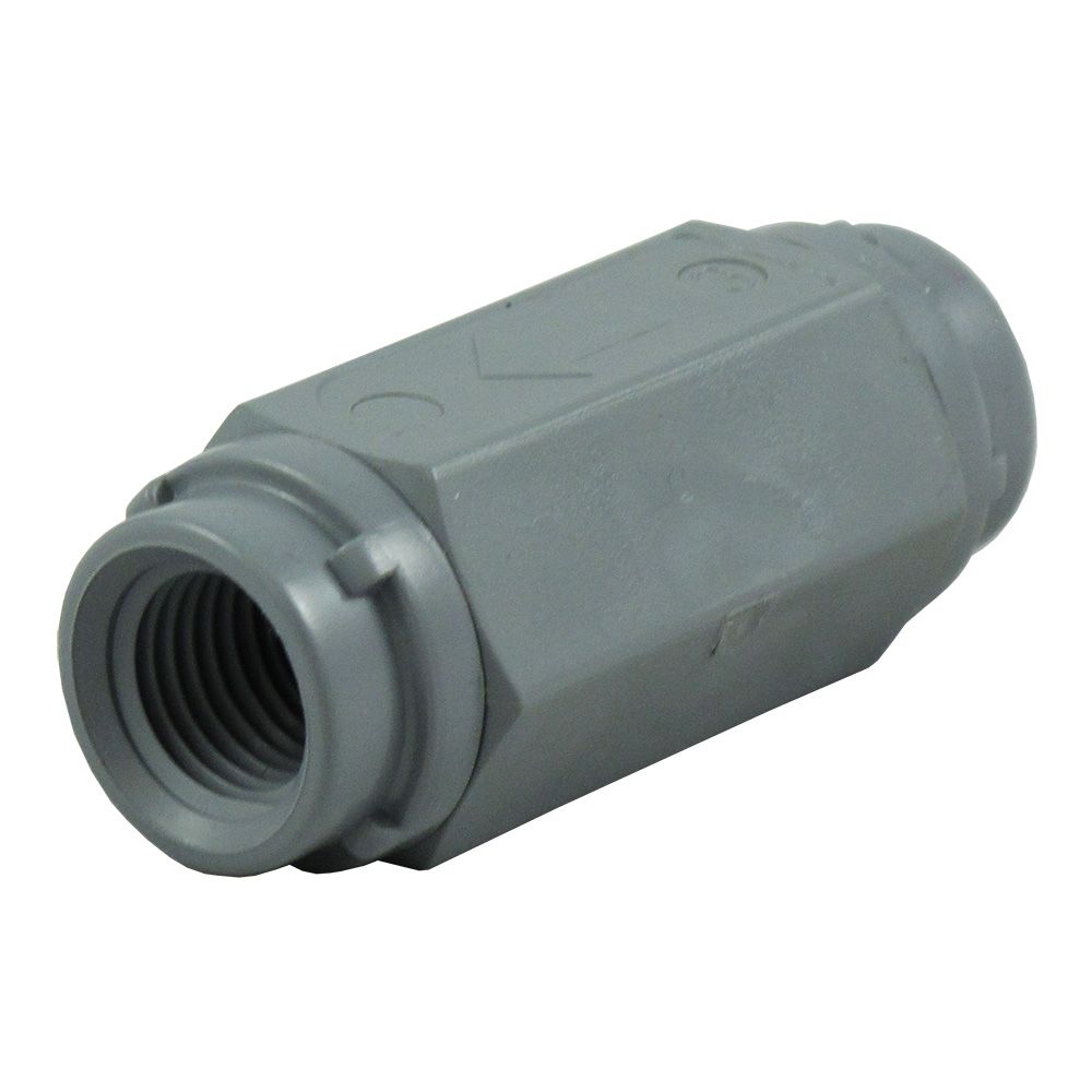 SMC, Check Valve 426 Series PVC Gray 1/4" FPT EPDM