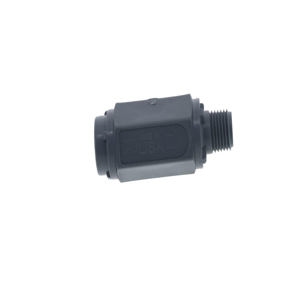 SMC, Check Valve 426 Series PVC Gray 1/4 FPT x 1/4 MPT BUNA