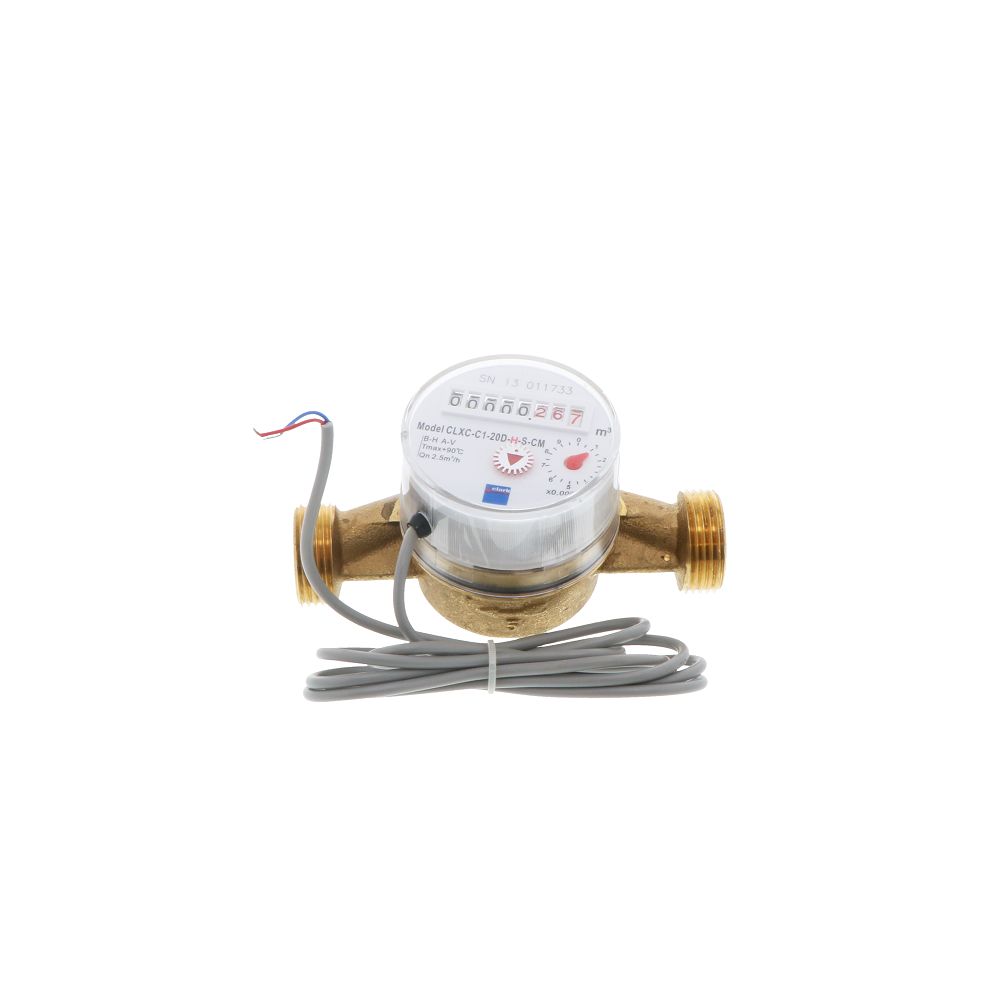 Clark, Clark CLXC-C1 Series Single Jet Totalizing Water Meter 3/4 1 Pulse Per 10 Liters