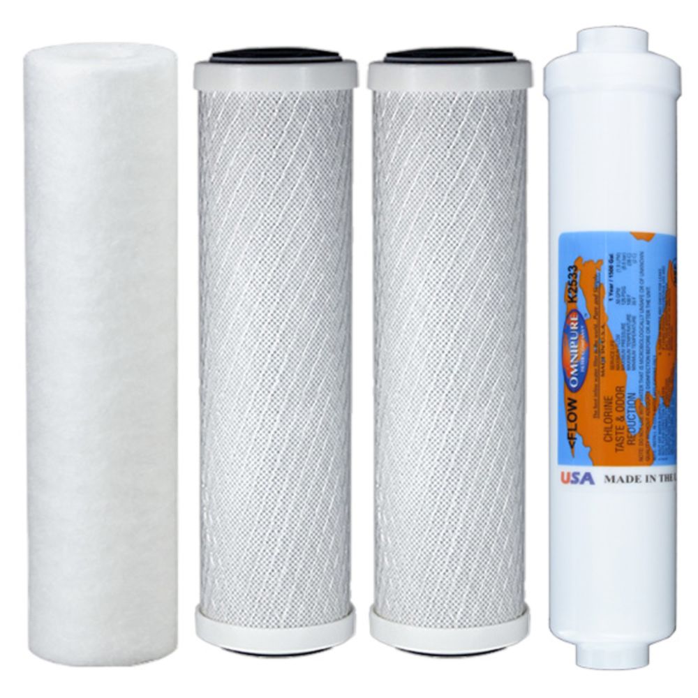 Kit, Compatible Watts Premier WP-5 RO System Replacement Prefilter and Postfilter Kit