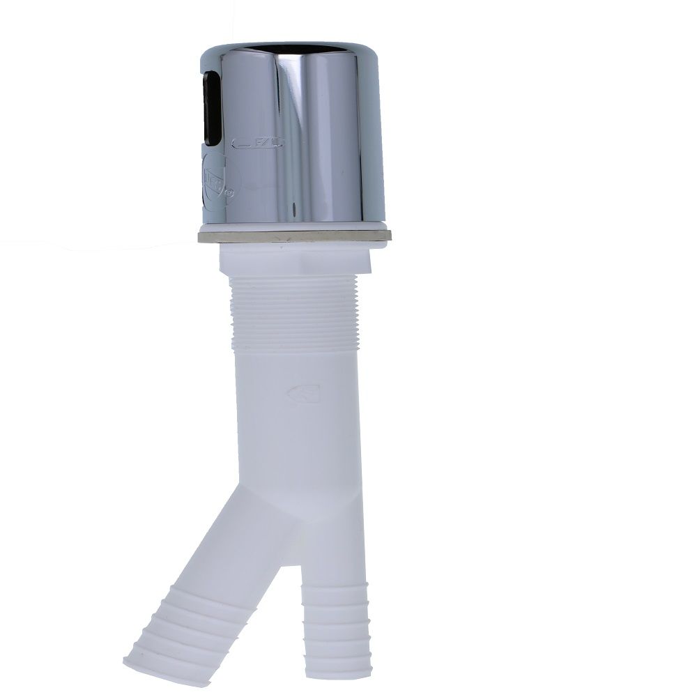 EZ-Flo, Dishwasher Air Gap with Plastic Chrome Plated Cap